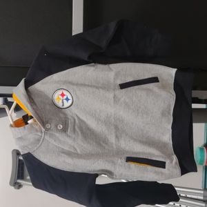 Pittsburgh Steelers Kids Pullover Hoodie Large Size 7